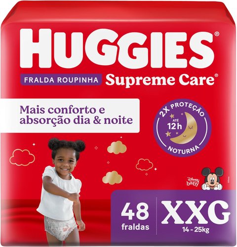 Huggies Fralda Roupinha Supreme Care XXG 48UN