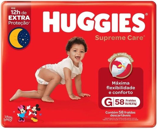 Huggies Fralda Supreme Care G 58UN