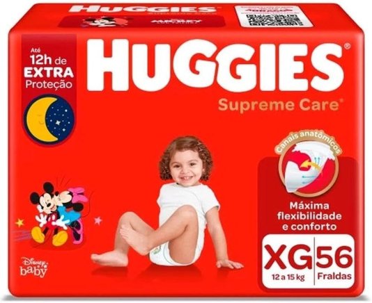 Huggies Fralda Supreme Care XG 56UN