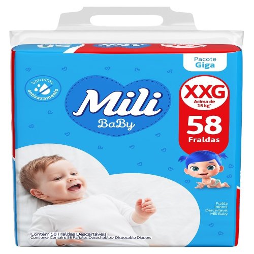 Mili Fralda Baby Giga XXG 58UN