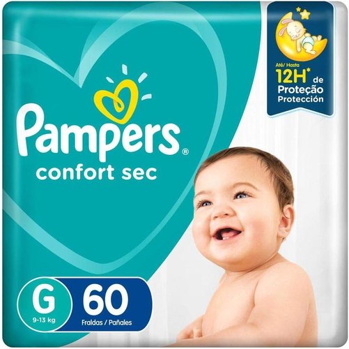 Pampers Fralda Confort Sec G 60UN
