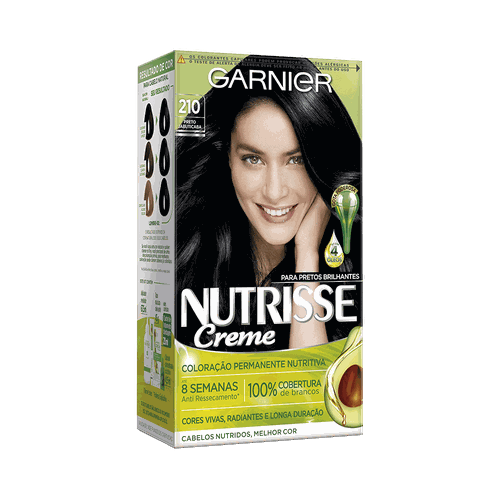 Garnier Nutrisse Creme Preto Azulado 210