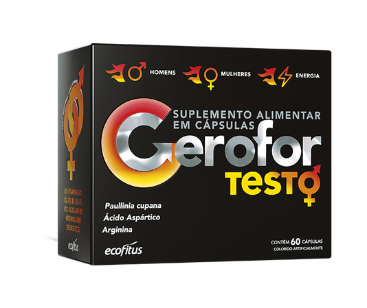 Gerofor Testo Suplemento Alimentar Estimulante 60 Cápsulas