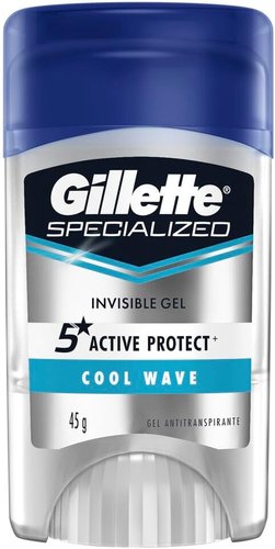Gillette Desodorante Invisible Gel Antitranspirante Specialized Cool Wave 45g
