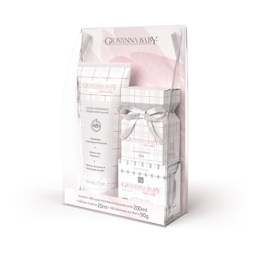 Giovanna Baby Kit Blanc Vanilla Colônia Hidratante e Sabonete