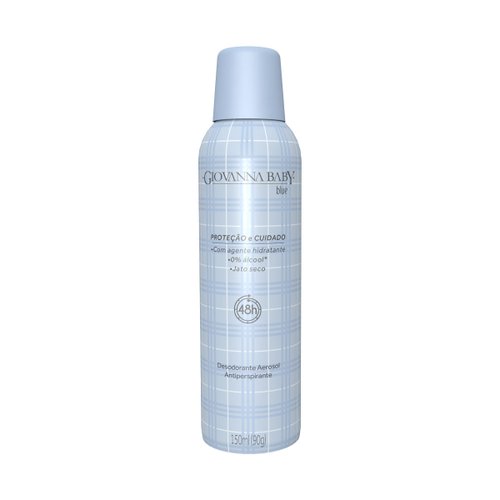 Giovanna Baby Desodorante Aerosol Antiperspirante Jato Seco Blue 150ml
