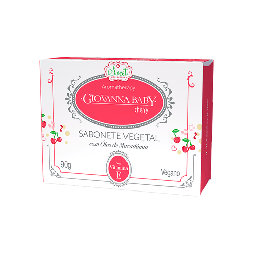 Giovanna Baby Sabonete em Barra Vegetal Cherry 90G