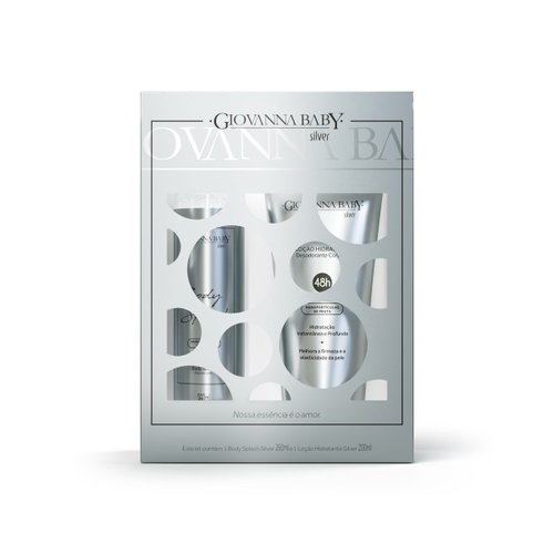 Giovanna Baby Kit Body + Loção Silver
