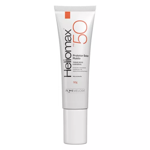 Heliomax Protetor Solar Facial Fluido FPS 50 com 50g