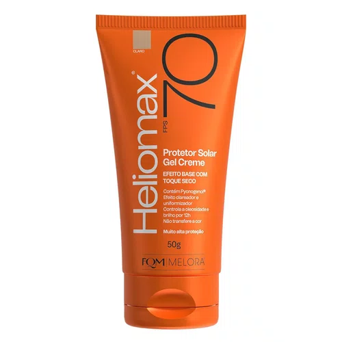 Heliomax Protetor Solar Facial FPS 70 Claro 50g