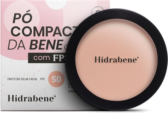 Hidrabene Protetor Solar FPS50 Claro em Pó 10g
