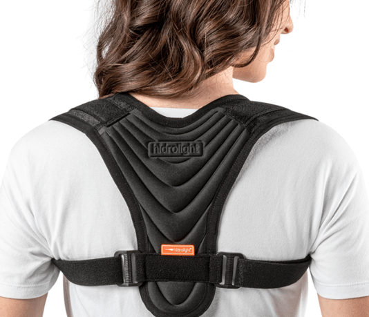 Hidrolight Corretor Postural Lean Unissex Preto M OR1450