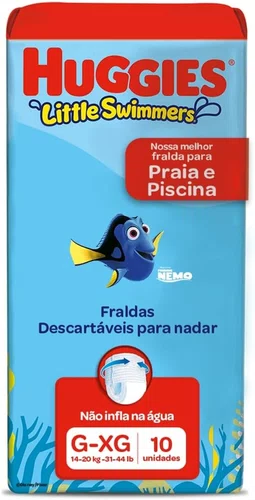 Huggies Fralda Little Swimmers G/XG 10un