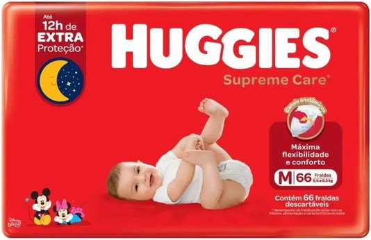 Huggies Fralda Supreme Care M 66UN