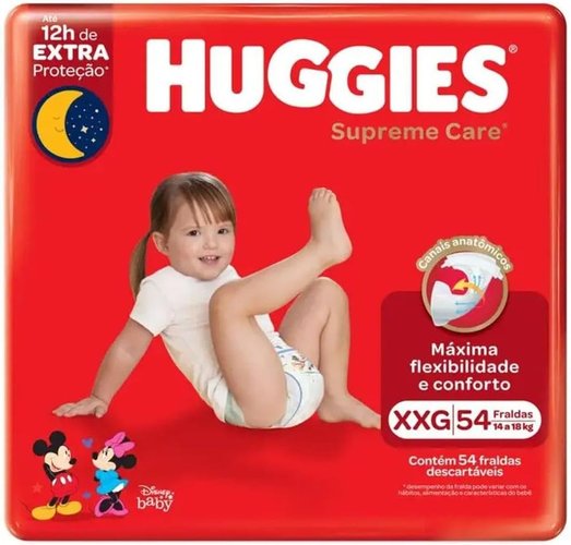 Huggies Fralda Supreme Care XXG 54UN