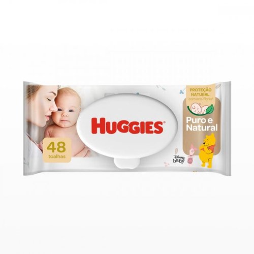 Huggies Toalhas Umedecidas Puro e Natural com 48un