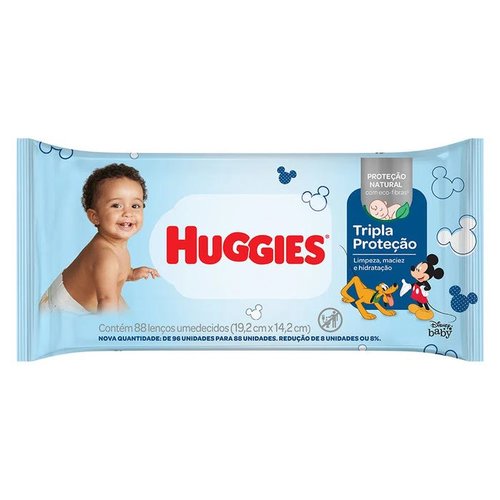 Huggies Toalhas Umedecidas Tripla Proteção com 88un