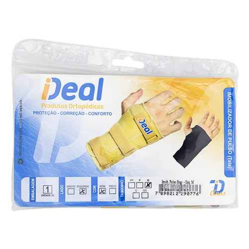 Ideal Imobilizador De Pulso Esquerda Bege M