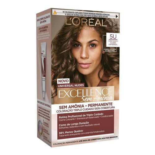 Imédia Coloração Excellence Sem Amônia Castanho Claro Universal 5U