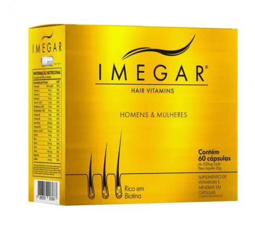 Prowin Imegar Hair Vitamins Homens & Mulheres Com 60 Capsulas