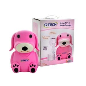 G-Tech Inalador Nebulizador Nebdog Rosa Bivolt