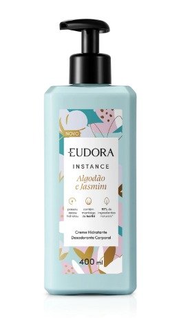 Instance Creme Hidratante Desodorante Corporal Algodão e Jasmim 400ml