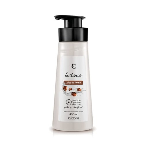 Instance Hidratante Desodorante Corporal Leite de Avelã 400ml