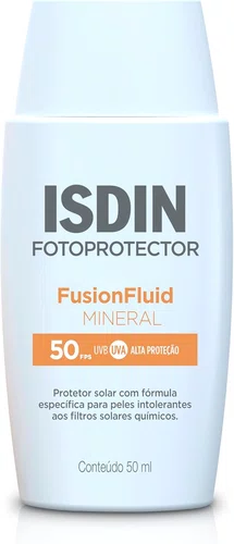 ISDIN Protetor Solar Facial Fusion Fluid Mineral FPS 50 com 50ml