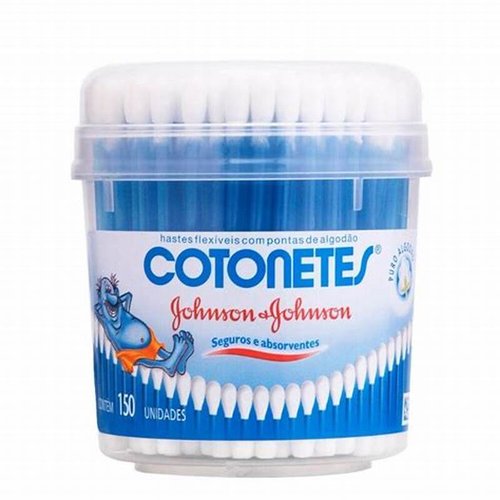 Johnsons Hastes Flexíveis Cotonetes Pote 150UN