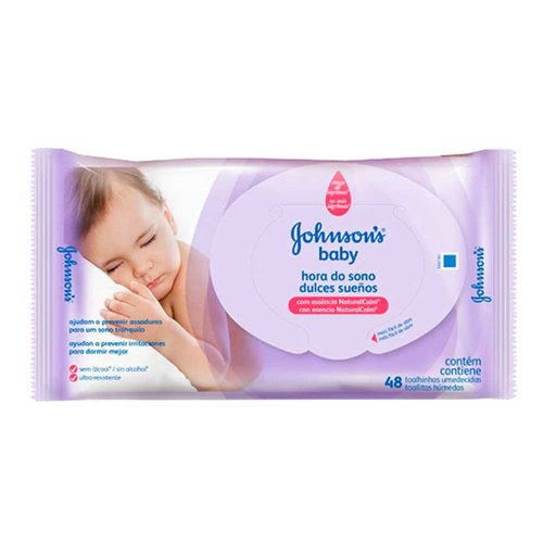 Johnsons Baby Lenços Umedecidos Hora do Sono 48UN