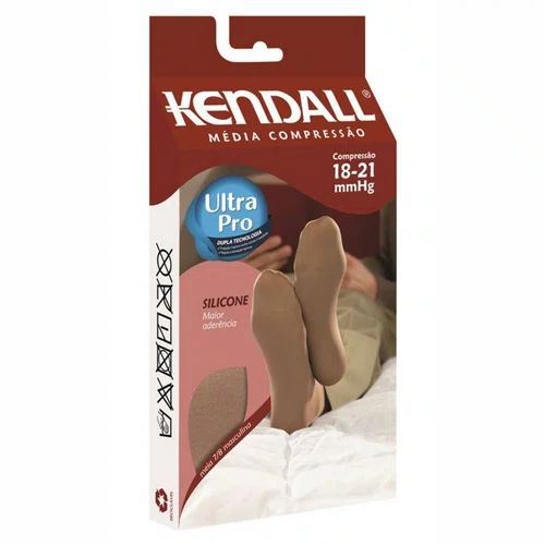 Kendall Meia Compressão Masculina 7/8 Bege Tamanho M