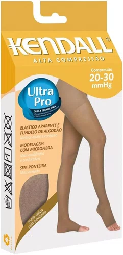 Kendall Meia Calça Alta Compressão Sem Ponteira Mel Tamanho M