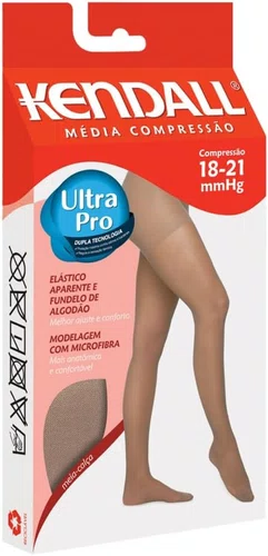 Kendall Meia Calça Média Compressão Mel Tamanho P