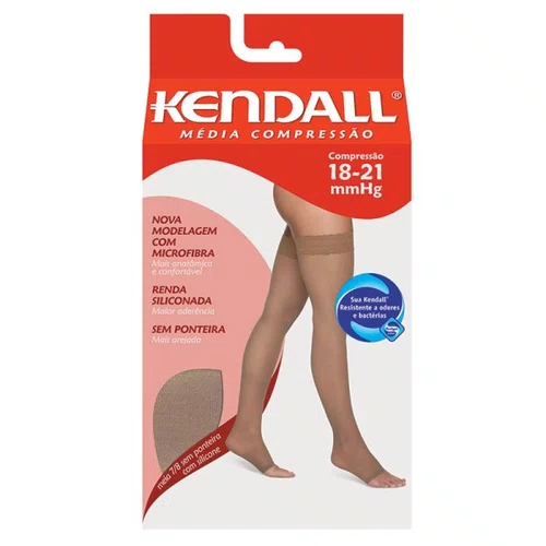 Kendall Meia Compressão 7/8 Sem Ponteira Mel Tamanho GG