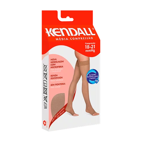 Kendall Meia Compressão 7/8 Sem Ponteira Mel Tamanho M