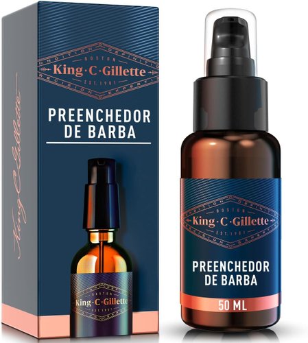 King C. Gillette Preenchedor de Barba 50ml