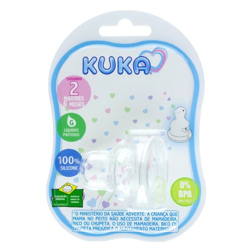 Kuka Bico para Mamadeira Anti Cólica 2 +6 5069