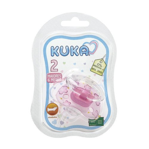 Kuka Chupeta Ortodôntico +6 Rosa 2812