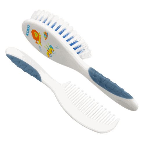 Kuka Conjunto Escova + Pente Azul 7257