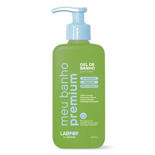 Labotrat Pop Gel Meu Banho Premium Green Breeze 240ml