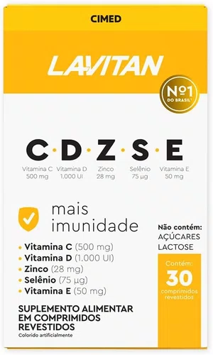 Lavitan Mais Imunidade CDZSE com 30 Comprimidos Revestidos