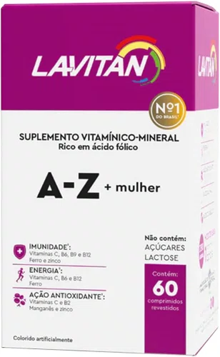 Lavitan A-Z + Mulher com 60 Comprimidos