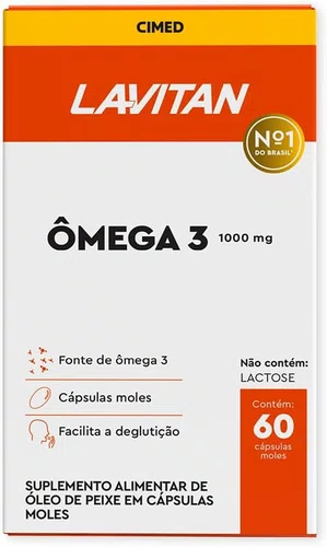 Lavitan Ômega 3 1000 mg com 60 cápsulas