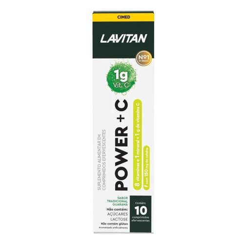 Lavitan Power + C 1g com 10 Comprimidos Efervescentes