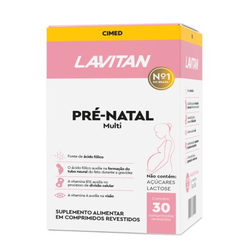 Lavitan Pré-Natal Multi com 30 Comprimidos