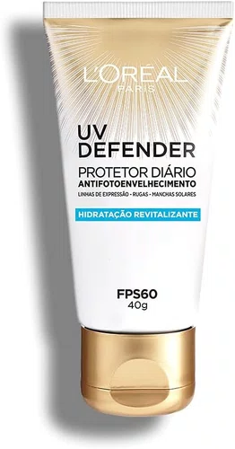 L'oréal Paris Protetor Solar Facial UV Defender Hidratação FPS 60 com 40g