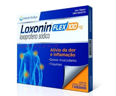Loxonin Flex Loxoprofeno Sódico 100mg 7 Adesivos