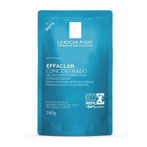 La Roche-posay Refil Gel De Limpeza Facial Effaclar Concentrado Com 240g