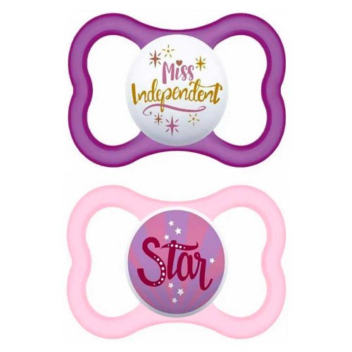MAM Box Chupeta Air Girls 6+ 2836 com 2un