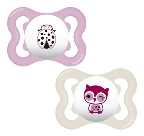 MAM Chupeta Fina Caixa Transporte Supreme 0-6m Rosa 90222